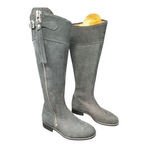 El Guadarnes The Spanish Boot Company Women's Black Suede Riding Boots Sz US 5